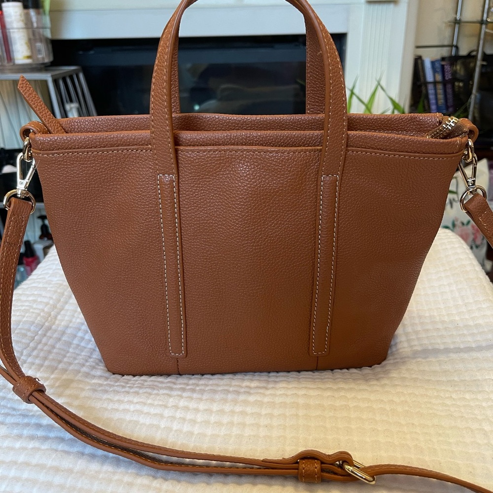 Small Tan Leather Tote